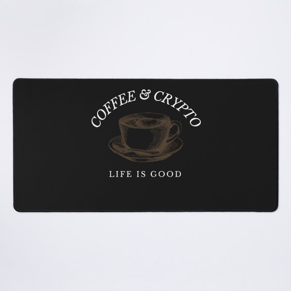 Item preview, Coffee and Crypto Cryptocurrency Design designed and sold by Funny-Tees4U.