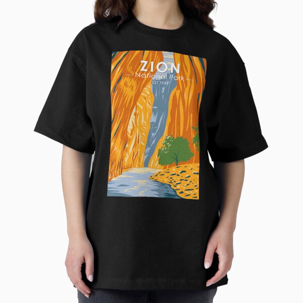 Vista previa del artículo con la obra «Parque Nacional Zion Utah The Narrows Vintage», diseñado y vendido por KrisSidDesigns.