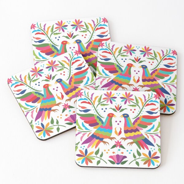 Item preview, Mexican Otomí Birds. Colorful and floral composition by Akbaly designed and sold by Akbaly.