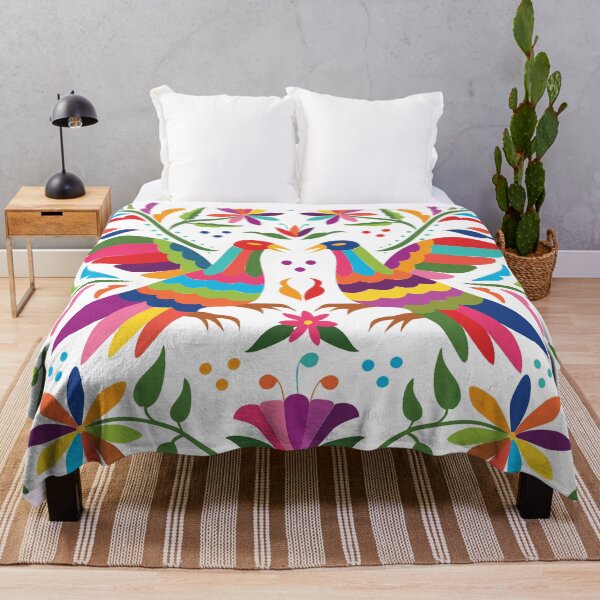 Item preview, Mexican Otomí Birds. Colorful and floral composition by Akbaly designed and sold by Akbaly.