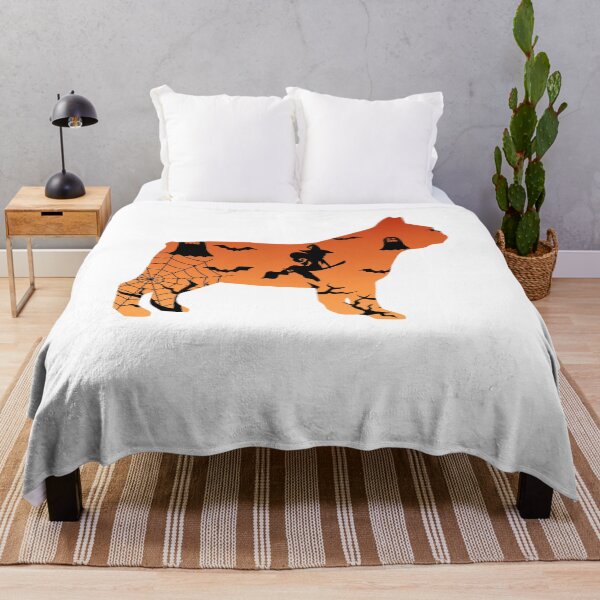 Item preview, French bulldog Dog Silhouette Halloween Witch Bats Gift designed and sold by alaechamlal.