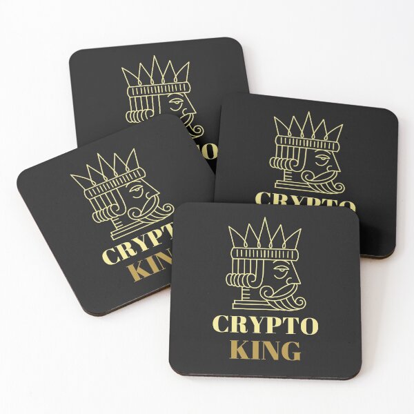 Item preview, Crypto King Cryptocurrency Design designed and sold by Funny-Tees4U.