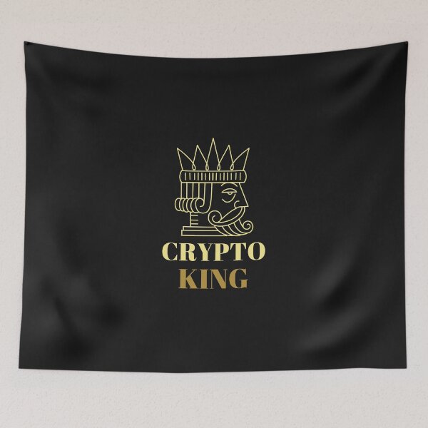 Item preview, Crypto King Cryptocurrency Design designed and sold by Funny-Tees4U.
