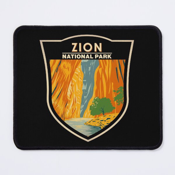 Item preview, Zion National Park Utah The Narrows Badge designed and sold by KrisSidDesigns.