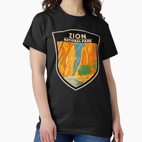 Vista previa del artículo con la obra «Parque Nacional Zion Utah La Insignia Narrows», diseñado y vendido por KrisSidDesigns.