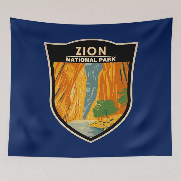 Item preview, Zion National Park Utah The Narrows Badge designed and sold by KrisSidDesigns.