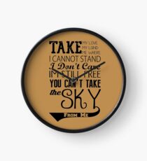 Firefly Theme song quote Clock