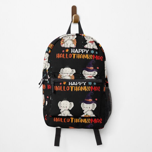 Item preview, Happy Holidays Happy Elephant Hallowthanksmas Christmas Thanksgiving Family designed and sold by AR Studios.