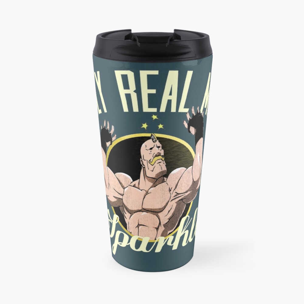 Only real men sparkle Travel Coffee Mug