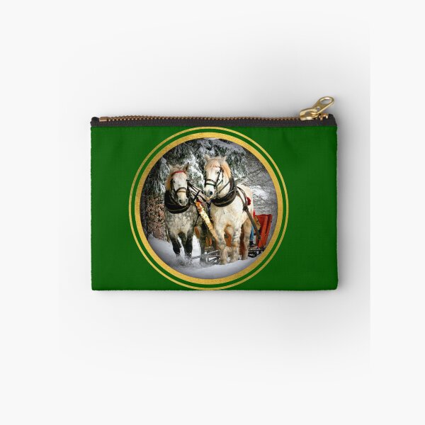 Item preview, Christmas Sleigh Draught Horses designed and sold by artistoutfitter.