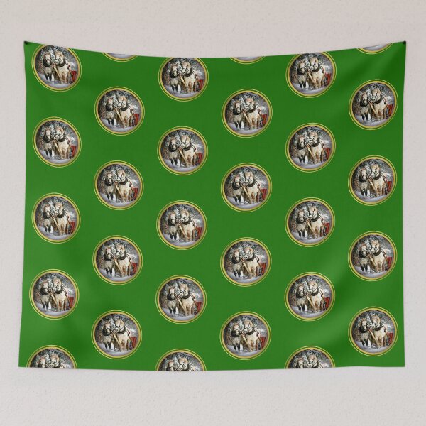 Item preview, Christmas Sleigh Draught Horses designed and sold by artistoutfitter.
