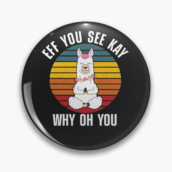 Item preview, Eff You See Kay Why Oh You Vintage funny cute gift love yoga llama designed and sold by FILUN.