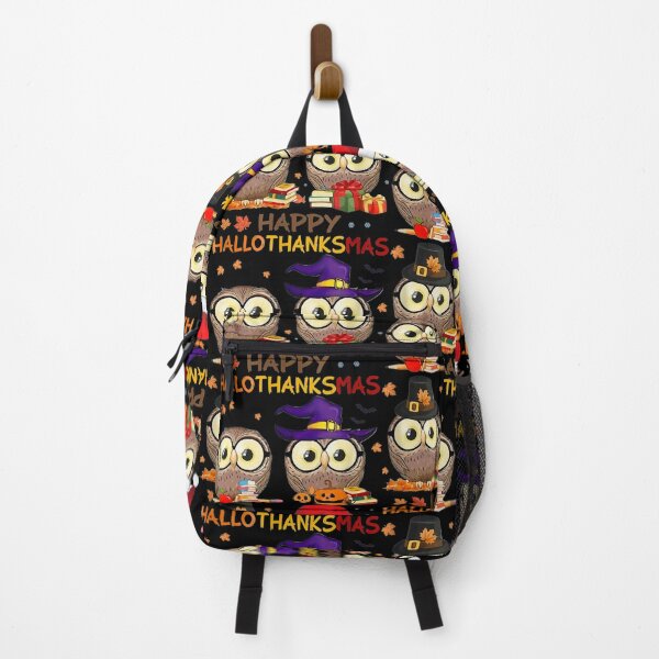 Item preview, Happy Holidays Happy Owl Hallowthanksmas Christmas Thanksgiving Family designed and sold by AR Studios.