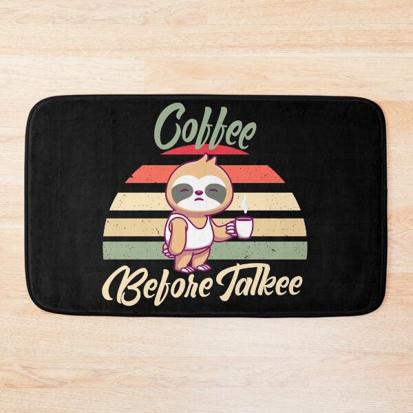 Item preview, Coffee before talkee vintage sloth - funny coffee day designed and sold by Designs Of all kinds.
