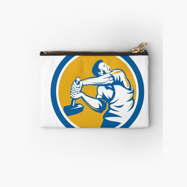 Item preview, Union Worker Strike With Sledgehammer Retro designed and sold by patrimonio.