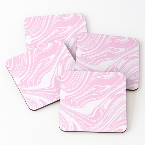 Item preview, Pink and White Abstract Retro 70s Pastel Groovy designed and sold by trajeado14.