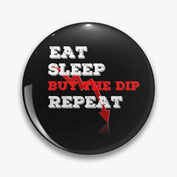 Item preview, Eat Sleep Buy The Dip Repeat Crypto Design designed and sold by Funny-Tees4U.