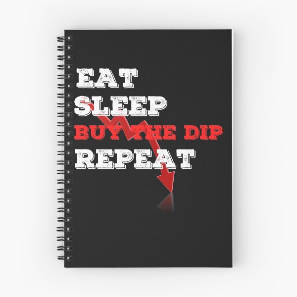 Item preview, Eat Sleep Buy The Dip Repeat Crypto Design designed and sold by Funny-Tees4U.