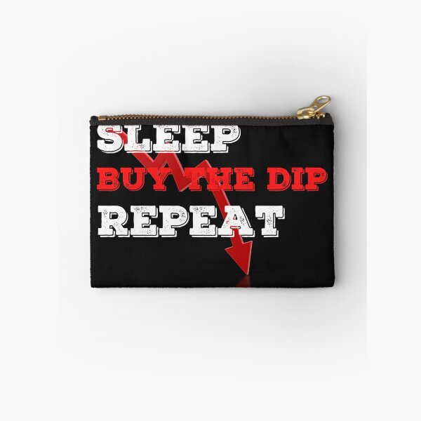 Item preview, Eat Sleep Buy The Dip Repeat Crypto Design designed and sold by Funny-Tees4U.