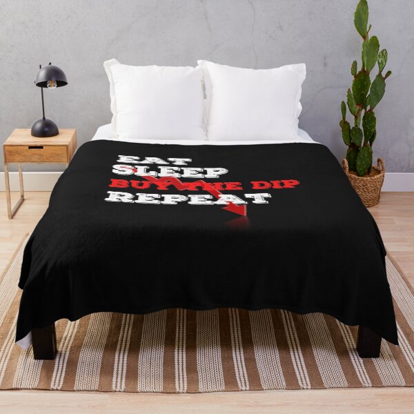 Item preview, Eat Sleep Buy The Dip Repeat Crypto Design designed and sold by Funny-Tees4U.