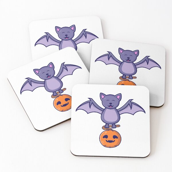 Item preview, Vampire bat holding pumpkin - halloween  designed and sold by DeonZone ⭐️⭐️⭐️⭐️⭐️(10k).