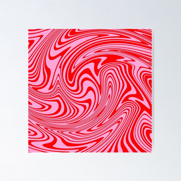 Item preview, Retro Swirl Pink Groovy Abstract Pattern designed and sold by trajeado14.