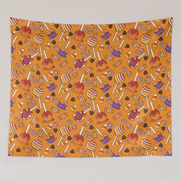 Item preview, Halloween Sweets, Candies, Chocolates Orange Pattern designed and sold by Moyanana.