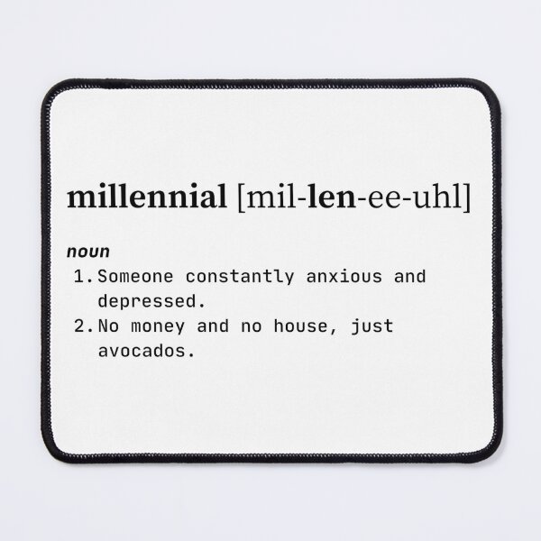 Item preview, Millenial definition designed and sold by iwaya-bazaar.
