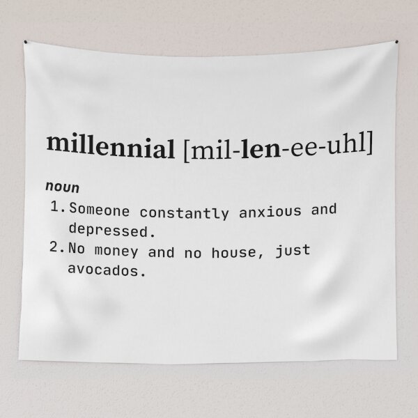 Item preview, Millenial definition designed and sold by iwaya-bazaar.