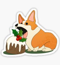 Christmas Corgi Sticker