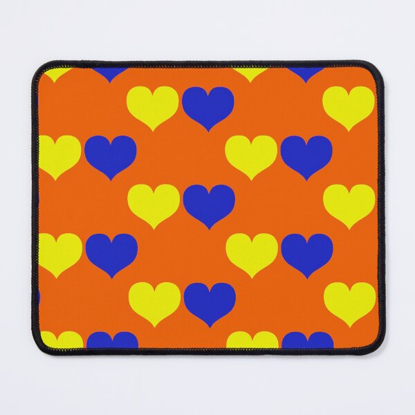 Item preview, Down Syndrome Blue And Yellow Awareness Hearts Orange Background designed and sold by KTCreativeSide.