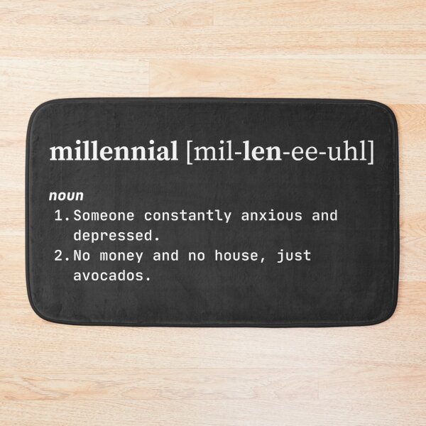 Item preview, Millenial definition (white) designed and sold by iwaya-bazaar.