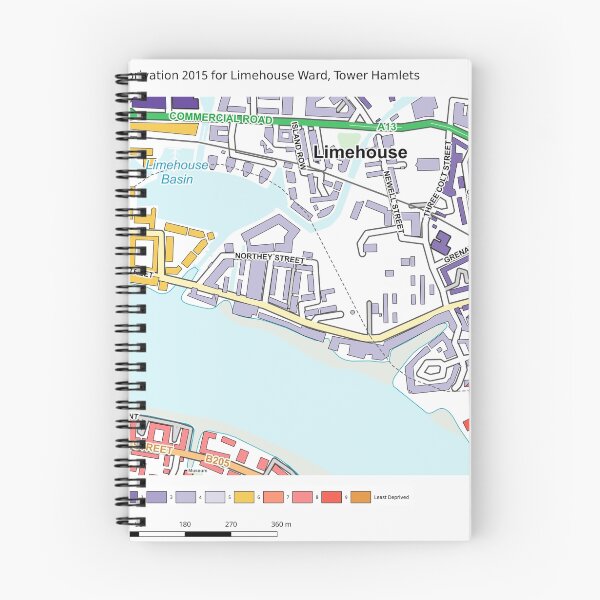 Item preview, Multiple Deprivation Limehouse ward, Tower Hamlets designed and sold by ianturton.