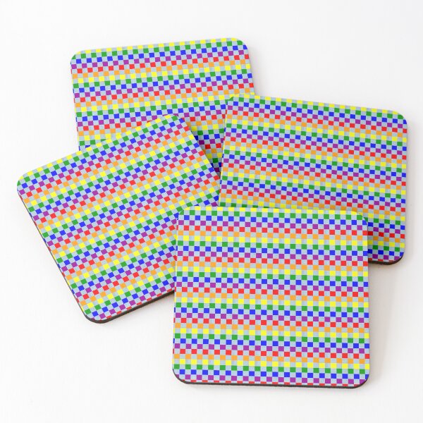 Item preview, 65 MCMLXV Rainbow Denim Checkerboard Pattern designed and sold by 65 MCMLXV.