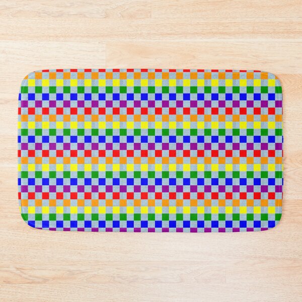 Item preview, 65 MCMLXV Rainbow Denim Checkerboard Pattern designed and sold by 65 MCMLXV.