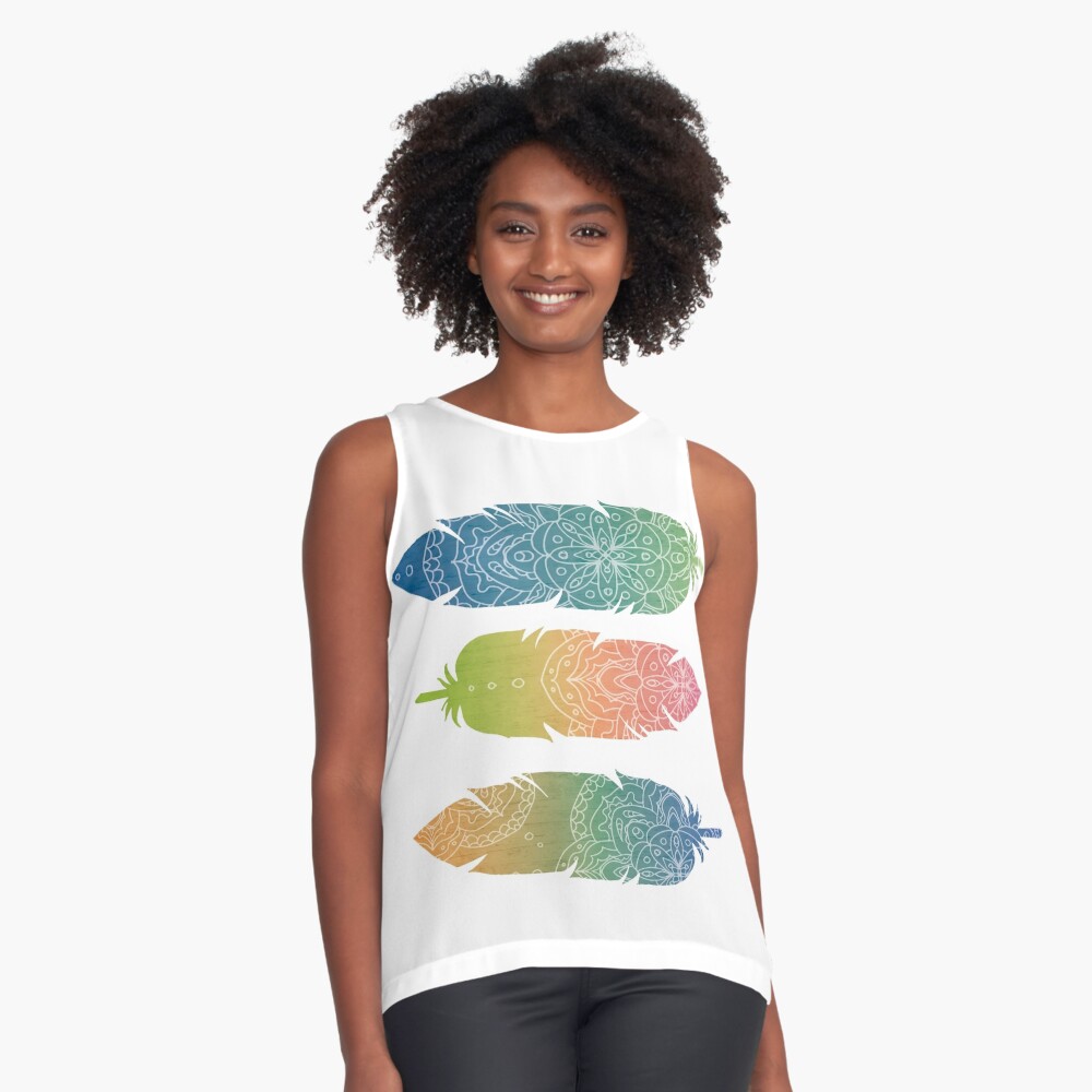 Vista previa del artículo con la obra «Blusa sin mangas», diseñado y vendido por weloveboho.