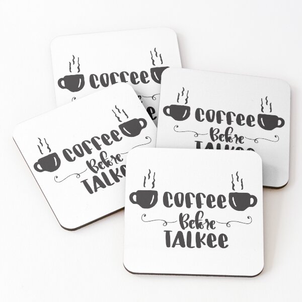 Item preview, Coffee before talkee typographic - funny coffee day designed and sold by Designs Of all kinds.