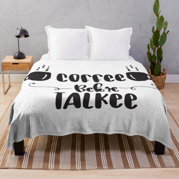Item preview, Coffee before talkee typographic - funny coffee day designed and sold by Designs Of all kinds.