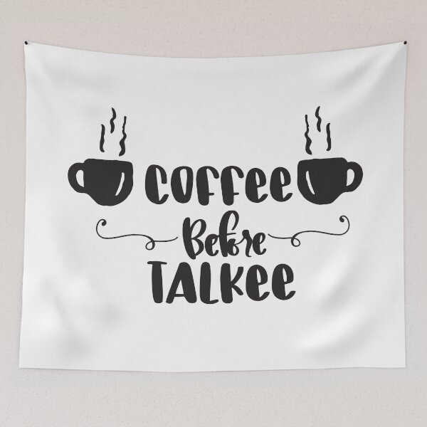 Item preview, Coffee before talkee typographic - funny coffee day designed and sold by Designs Of all kinds.