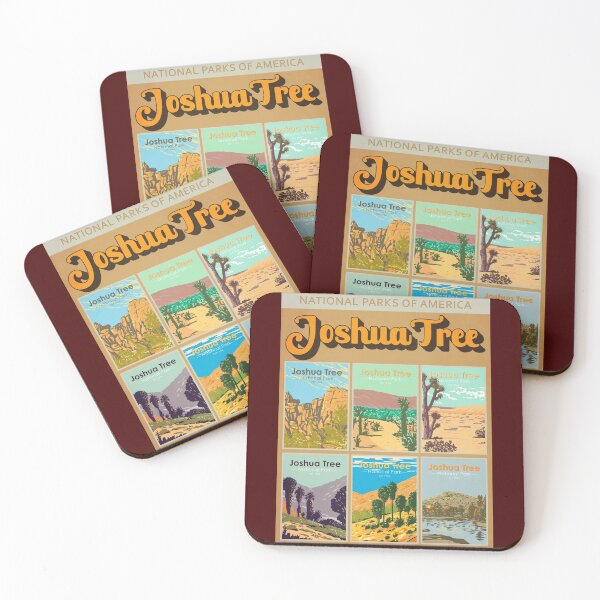 Item preview, Joshua Tree National Park California Landmark Collage designed and sold by KrisSidDesigns.
