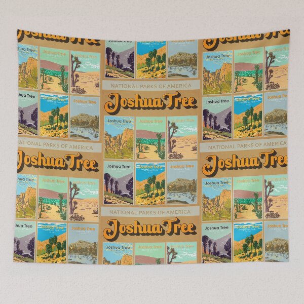 Item preview, Joshua Tree National Park California Landmark Collage designed and sold by KrisSidDesigns.