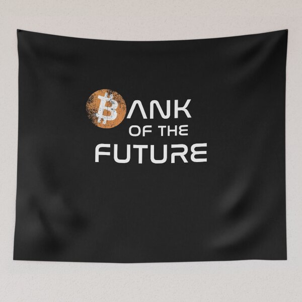 Item preview, Bitcoin Bank Of The Future Crypto Design designed and sold by Funny-Tees4U.