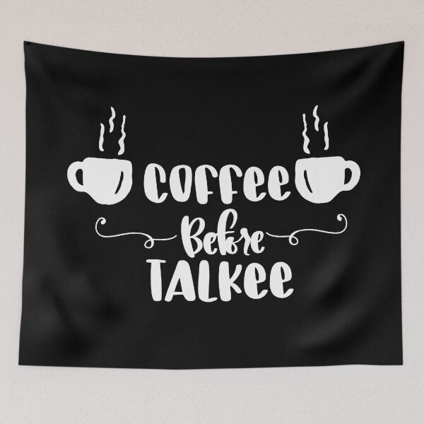 Item preview, Coffee before talkee typographic - funny coffee day designed and sold by Designs Of all kinds.