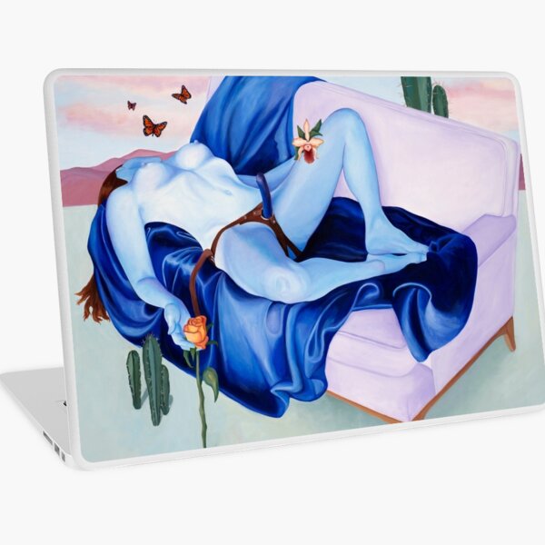 Poly, original painting acrylic on canvas, 38"x48" Laptop Skin