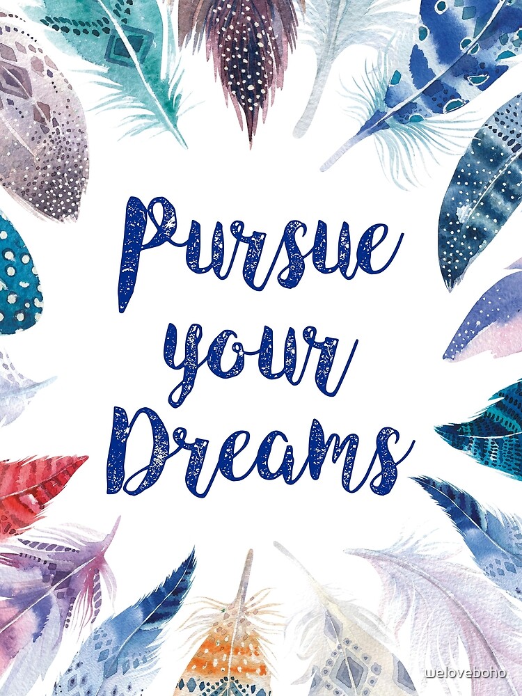 Imagen 6 de 6, Blusa con la obra Feathers, Pursue your dreams, diseñada y vendida por weloveboho.