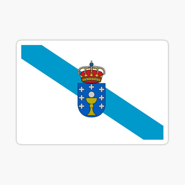 Bandera de galicia Pegatina