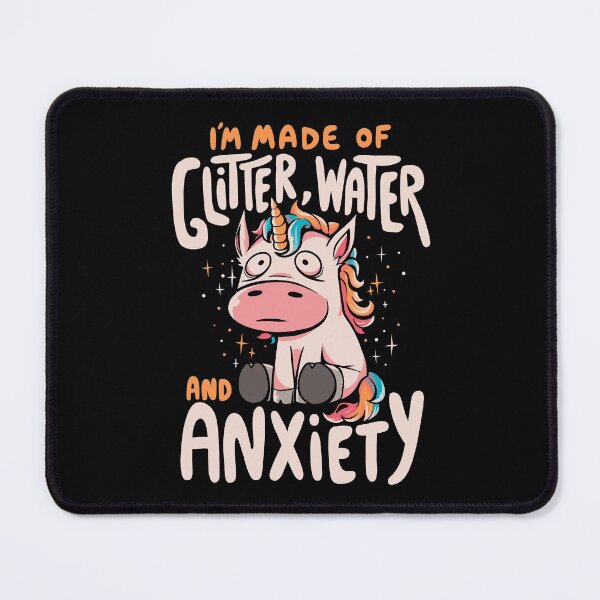 Item preview, I'm Made of Glitter Water and Anxiety - Funny Quote Sarcasm Unicorn Gift designed and sold by EduEly.