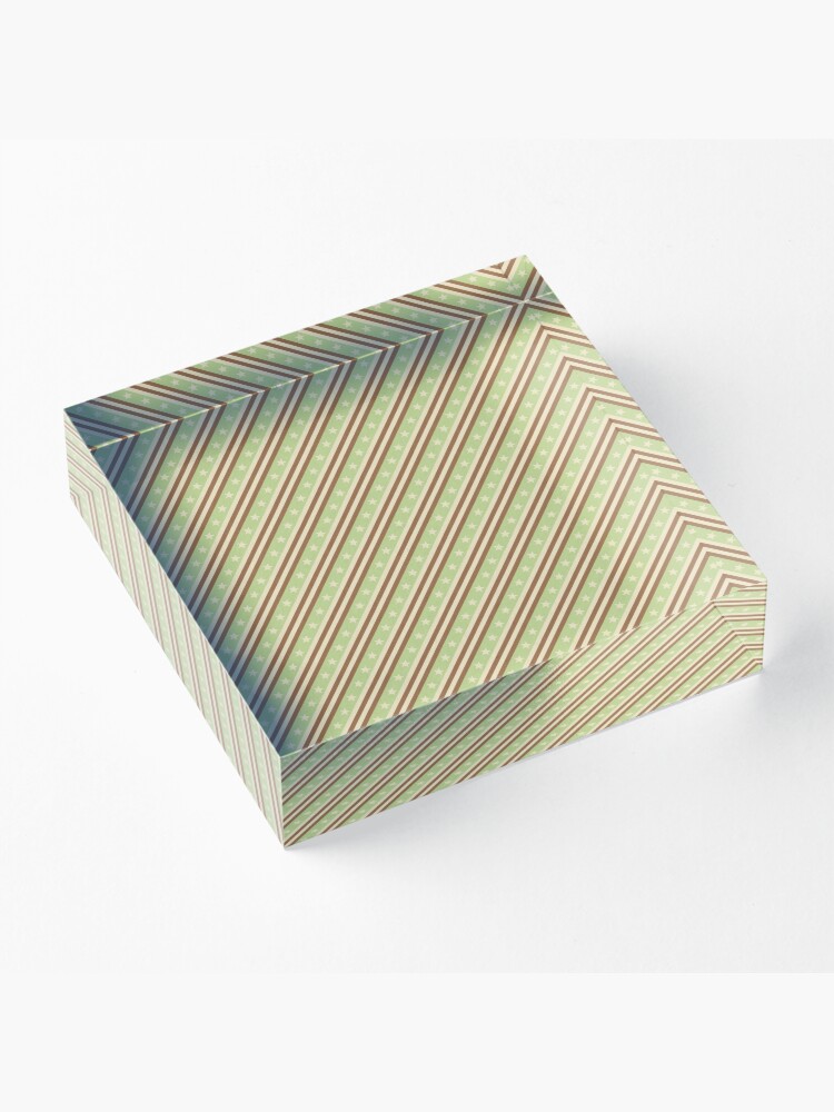 Alternate view of Vintage Wrapper - Pattern Monster Acrylic Block