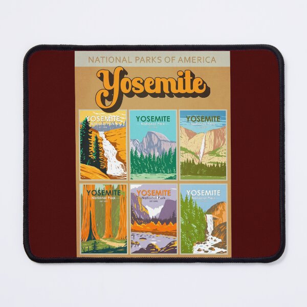 Item preview, Yosemite National Park California Landmark Collage designed and sold by KrisSidDesigns.