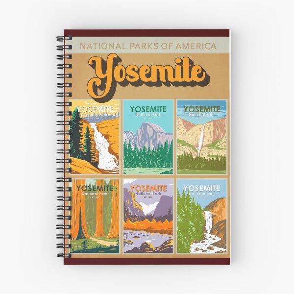 Item preview, Collage de lugares emblemáticos del Parque Nacional de Yosemite, California designed and sold by KrisSidDesigns.